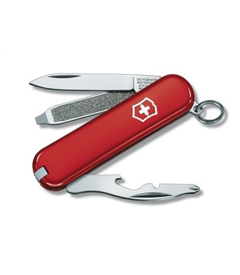 Нож складной карманный Victorinox Rally, Функционал: Туризм, Кол-во функций: 9 в 1, Цвет: Красный, (0.6163)