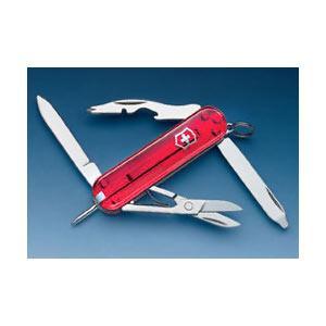 Нож складной карманный Victorinox Manager, Кол-во функций: 10 в 1, Цвет: Красный (полупрозрачный), (0.6365Т)
