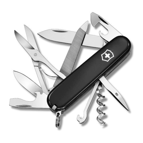 Нож складной офицерский Victorinox Mountaineer, Кол-во функций: 18 в 1, Цвет: Чёрный, (1.3743.3)