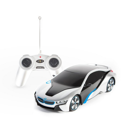 Радиоуправляемая модель автомобиль Rastar BMW I8, 1:24, Управление: Джойстик, Материал: Пластик, Цвет: Серебри