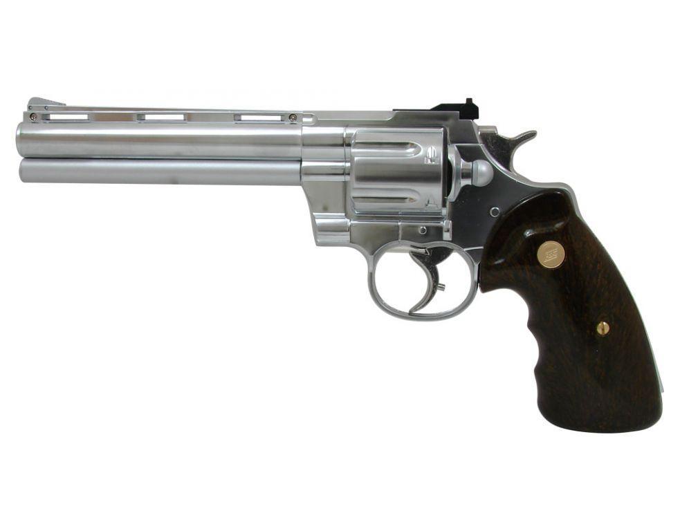 Револьвер для страйкбола ASG Zastava R-357 Chrome, Калибр: 6,0 мм, Дульная энергия: 0,7 Дж, Ёмкость магазина (