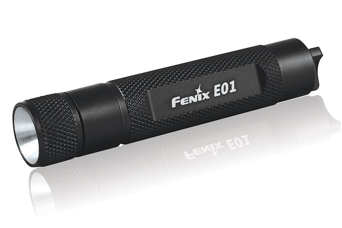 Фонарь электрический карманный Fenix E01, Дальность луча: 21 м, Яркость: 13 лм, Водонепроницаемость на глубине