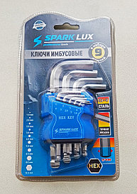 Набор имбусовых ключей,  HEX (шестигранник) короткие, 1.5-10мм. 9шт. SPARK LUX