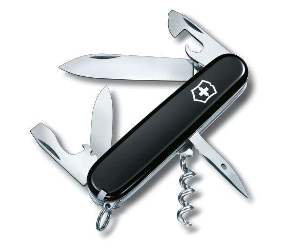 Нож складной офицерский Victorinox Spartan, Кол-во функций: 12 в 1, Цвет: Чёрный, (1.3603.3)