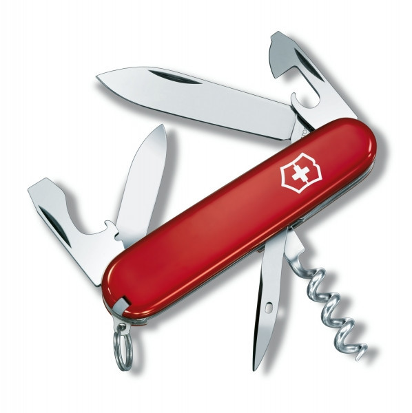 Нож складной армейский Victorinox Tourist, Кол-во функций: 12 в 1, Цвет: Красный, (0.3603)