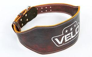 Пояс для пауэрлифтинга кожаный Velo, фото 2