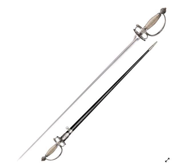 Шпага Cold Steel Small, Общая длина: 970 мм мм, Длина клинка: 790 мм, Материал клинка: Сталь углеродистая 1055
