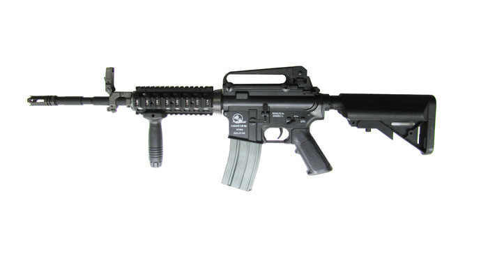 Автомат для страйкбола ASG ARMALITE M15 A4 R.I.S., Калибр: 6,0 мм, Дульная энергия: 0,9 Дж, Ёмкость магазина (