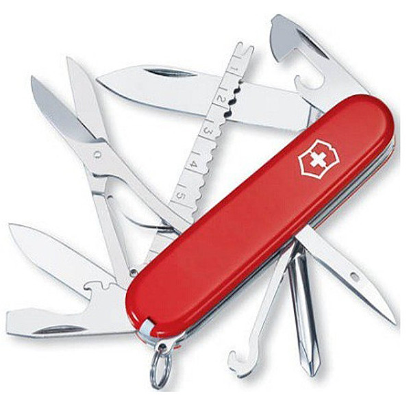 Нож складной армейский Victorinox Fisherman, Функционал: Полевой, Кол-во функций: 17 в 1, Цвет: Красный, (1.47