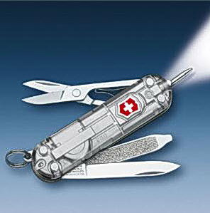 Нож складной карманный Victorinox Signature Lite Silvertech, Функционал: Туризм, Кол-во функций: 7 в 1, Цвет: