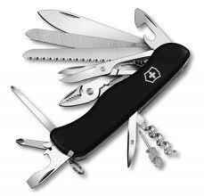 Нож складной солдатский Victorinox Work Champ, Кол-во функций: 23 в 1, Цвет: Чёрный, (0.9064.3)