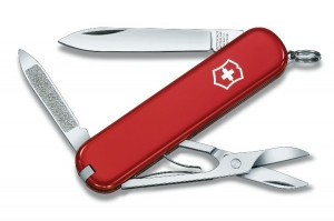 Нож складной карманный Victorinox Executive, Функционал: Туризм, Кол-во функций: 10 в 1, Цвет: Красный, (0.660