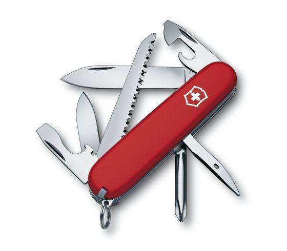 Нож складной офицерский Victorinox Hiker, Функционал: Походный, Кол-во функций: 12 в 1, Цвет: Красный, (1.4613