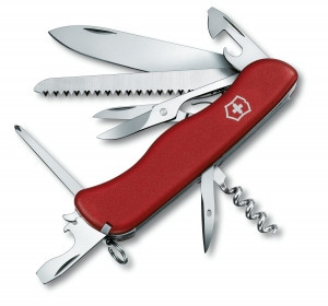 Нож складной солдатский Victorinox Outrider, Кол-во функций: 14 в 1, Цвет: Красный, (0.9023)