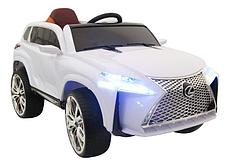 Детский электромобиль с пультом дистанционного управления  Джип BUGATI "LEXUS" (белый) (до 35 кг)