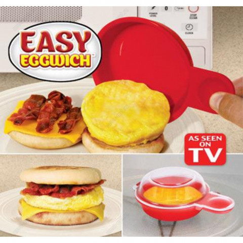 Форма для приготовления яиц в микроволновке Easy Eggwich [2 шт.] - фото 1 - id-p62003681