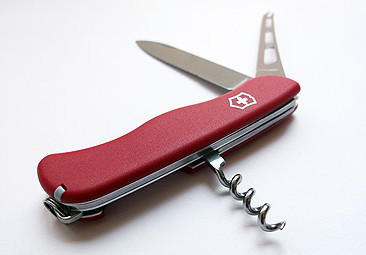 Нож складной армейский Victorinox Cheese Knife, Функционал: Туризм, Кол-во функций: 6 в 1, Цвет: Красный, (0.8