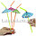 Трубочки для коктейля зонтики 12 штук, фото 4