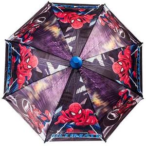 Зонт-трость детский со свистком в футляре в виде складного стаканчика (Spider Man)