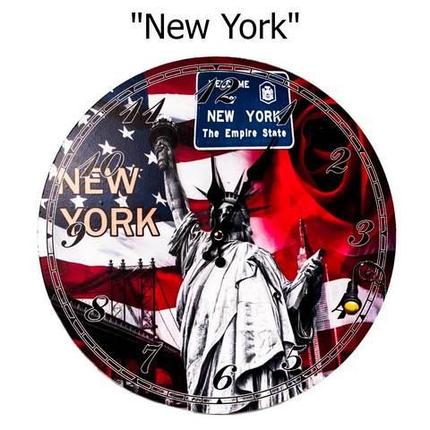 Часы настенные с кварцевым механизмом «Города и достопримечательности» ("New York"), фото 2