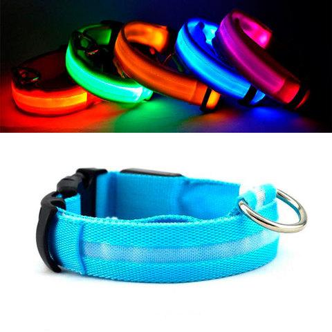 Ошейник для собак светодиодный USB (Синий) - фото 8 - id-p62008407