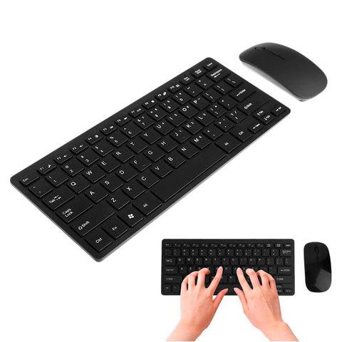 Комплект беспроводной клавиатура + мышь Mini Keyboard [2.4 GHz] (Черный) - фото 1 - id-p62008604