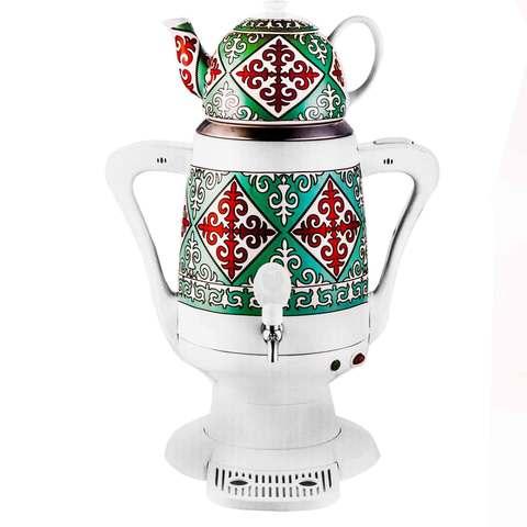 Самовар электрический с керамическим заварочным чайником NEWAL TEA SAMOVAR [4 л, 1800W] (Изумрудная) - фото 1 - id-p62031386