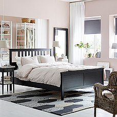 Кровать ХЕМНЭС черно-коричневый 160х200 Лурой ИКЕА, IKEA, фото 2