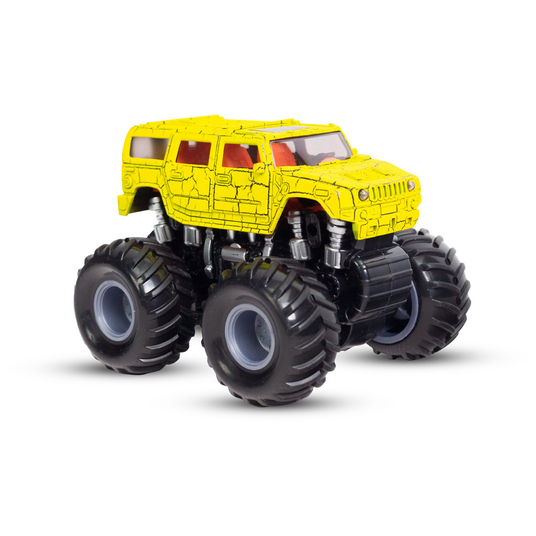 Инерционный внедорожник 12см, X Game kids, X7652, Серия OFF-ROAD, Открытая упаковка, Желтый кузов, Цветная