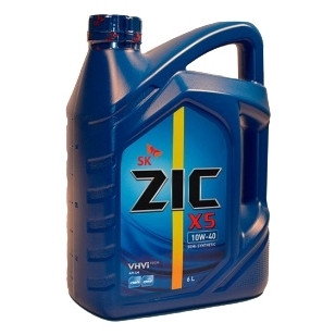 Моторное масло ZIC Х5 10w40 6литров - фото 1 - id-p62182709