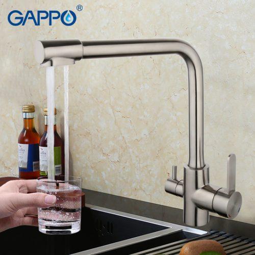 Кухонный смеситель с подключением фильтра Gappo G4399-1