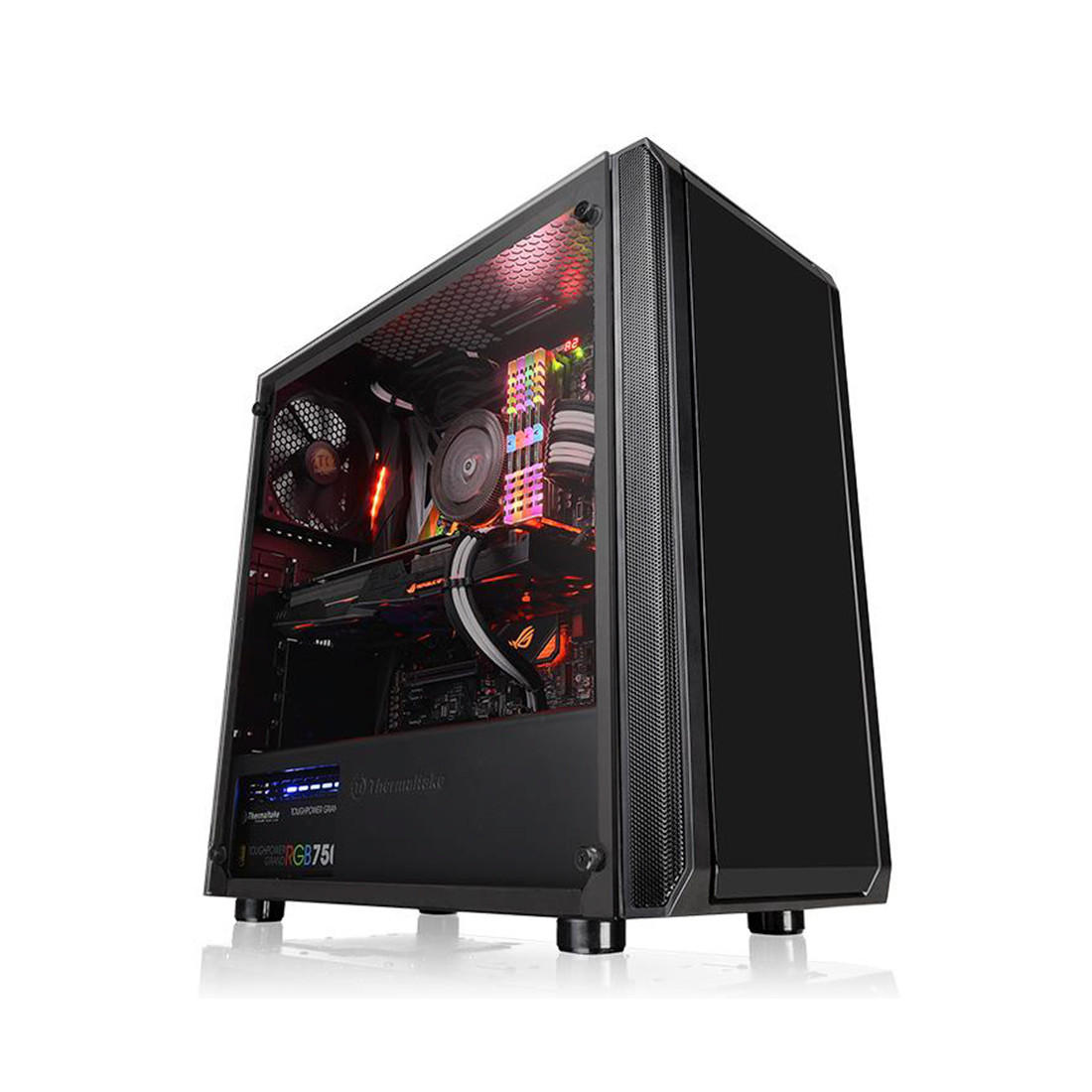 Кейс, Thermaltake, Versa J23 TG (CA-1L6-00M1WN-00), Чёрный