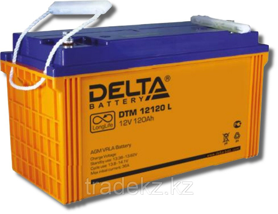 Аккумулятор DELTA DTM 12120 L 12V/120 A*ч - фото 1 - id-p62207611