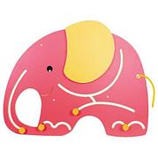 Настенный модуль для развития моторики "Слон", панель Монтессори развивающая