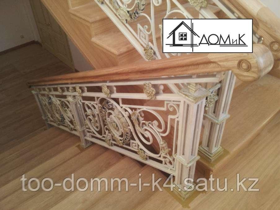 Перила с художественной ковкой