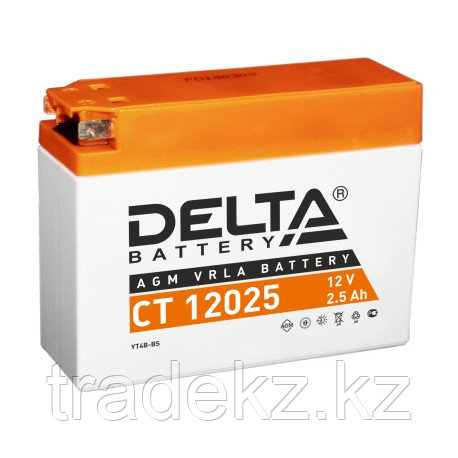 Аккумулятор стартерный Delta CT 12025 (12V / 2.5Ah), фото 2