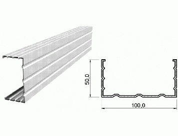 Профиль стоечный 100*50 (0,65)