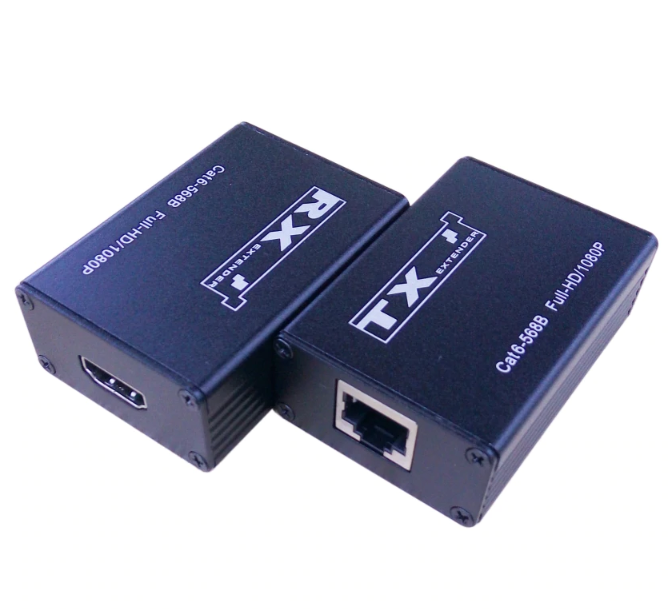 Удлинитель HDMI кабель с Cat6 RJ45 до 30м - фото 1 - id-p62213182