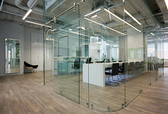 Перегородки для офиса из стекла
