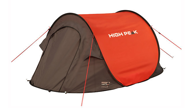 Палатка трекинговая (равнинная) High Peak Vision 2, Кол-во человек: 2, Входов/комнат: 1/1, Тамбуров: Нет, Внут