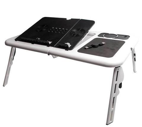 Столик для ноутбука складной с вентиляторами E-Table LD09, фото 2
