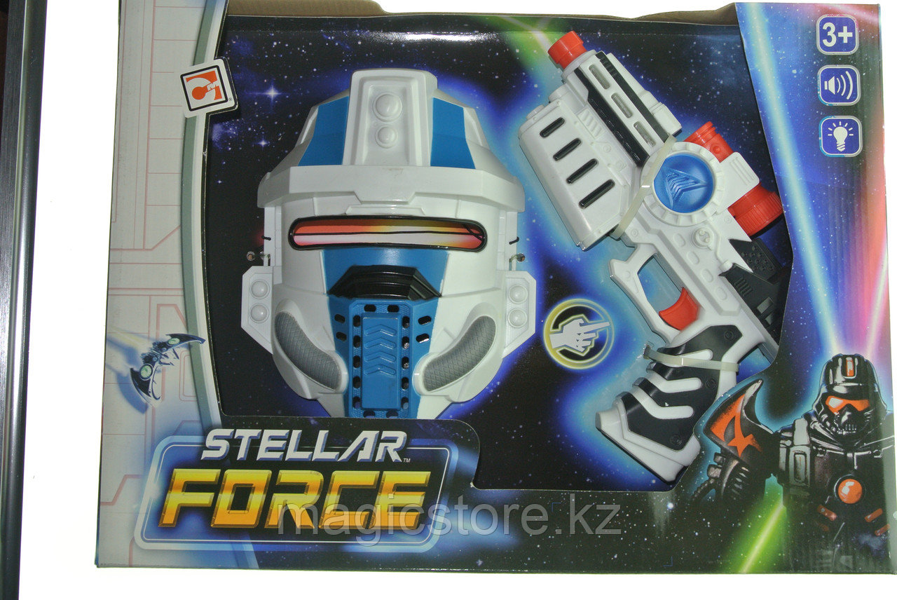Игровой набор Галактический солдат Stellar Force Galactic Blaster Space Mask Оружие с маской