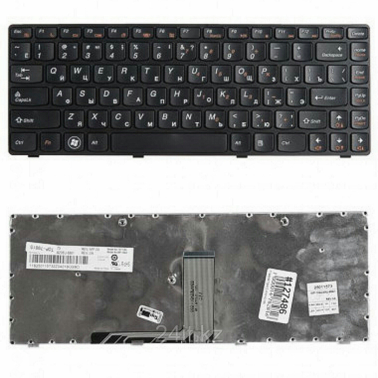 Клавиатура для ноутбука Lenovo IdeaPad B470/ G470/ V470, RU, черная - фото 1 - id-p62237768
