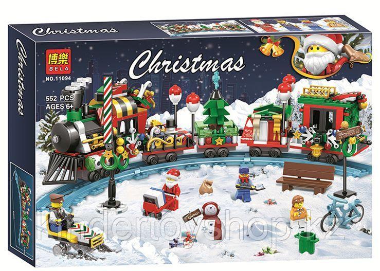 Конструктор Bela 11094 Новогодний экспресс аналог LEGO Creator 10254 Рождественский поезд