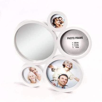 Фоторамка составная с зеркалом MFF6606 [4 фото] (Белый), фото 1