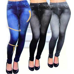 Джеггинсы корректирующие утепленные Slim'nLift Caresse Jeans [синие] (M)