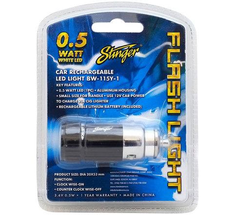 Фонарик суперкомпактный автомобильный светодиодный Stinger LED LIGHT BW-115Y-1 с зарядкой от прикуривателя