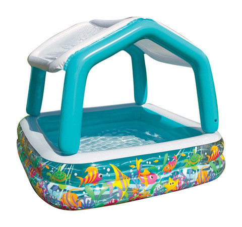 Детский бассейн для малышей INTEX 57470 Sun Shade с навесом - фото 1 - id-p62243525