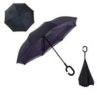 Чудо-зонт перевёртыш «My Umbrella» SUNRISE (Чёрная с тёмно-синим)
