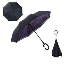 Чудо-зонт перевёртыш «My Umbrella» SUNRISE (Чёрная с красным), фото 2